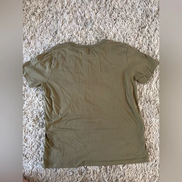 AC/DC Graphic T-Shirt in Olive Green Junior Womens Size Large - Picture 6 of 6